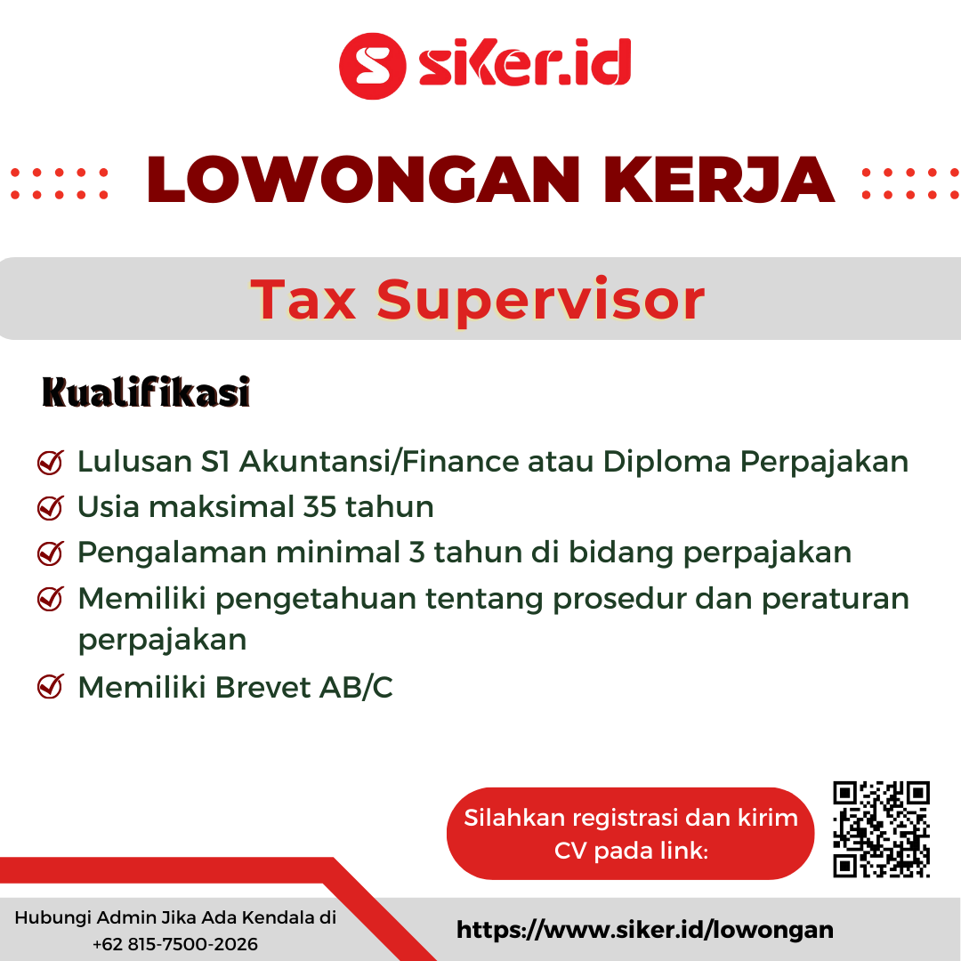 Tax Supervisor - PT Bisnis Rakyat Indonesia